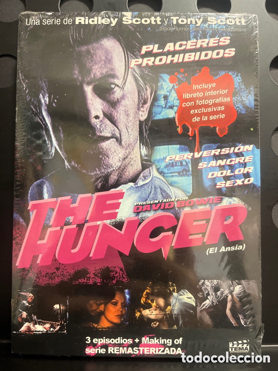 Series de TV: THE HUNGER ( EL ANSIA ) : PLACERES PROHIBIDOS x DAVID BOWIE de RIDLEY y TONY SCOTT 90&rsquo; DVD LIBRETO
