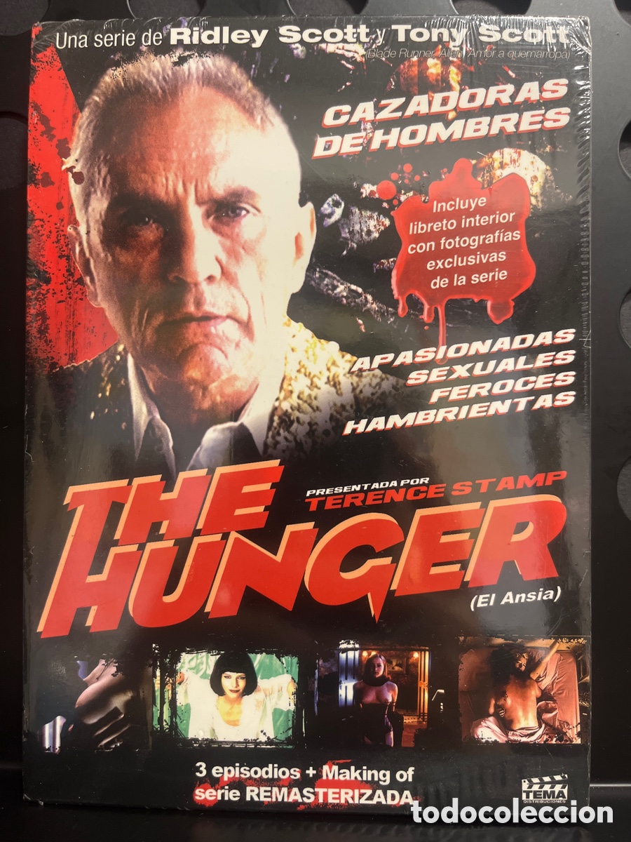 Series de TV: THE HUNGER ( EL ANSIA ) x TERENCE STAMP de RIDLEY y TONY SCOTT 90&rsquo; DVD LIBRETO