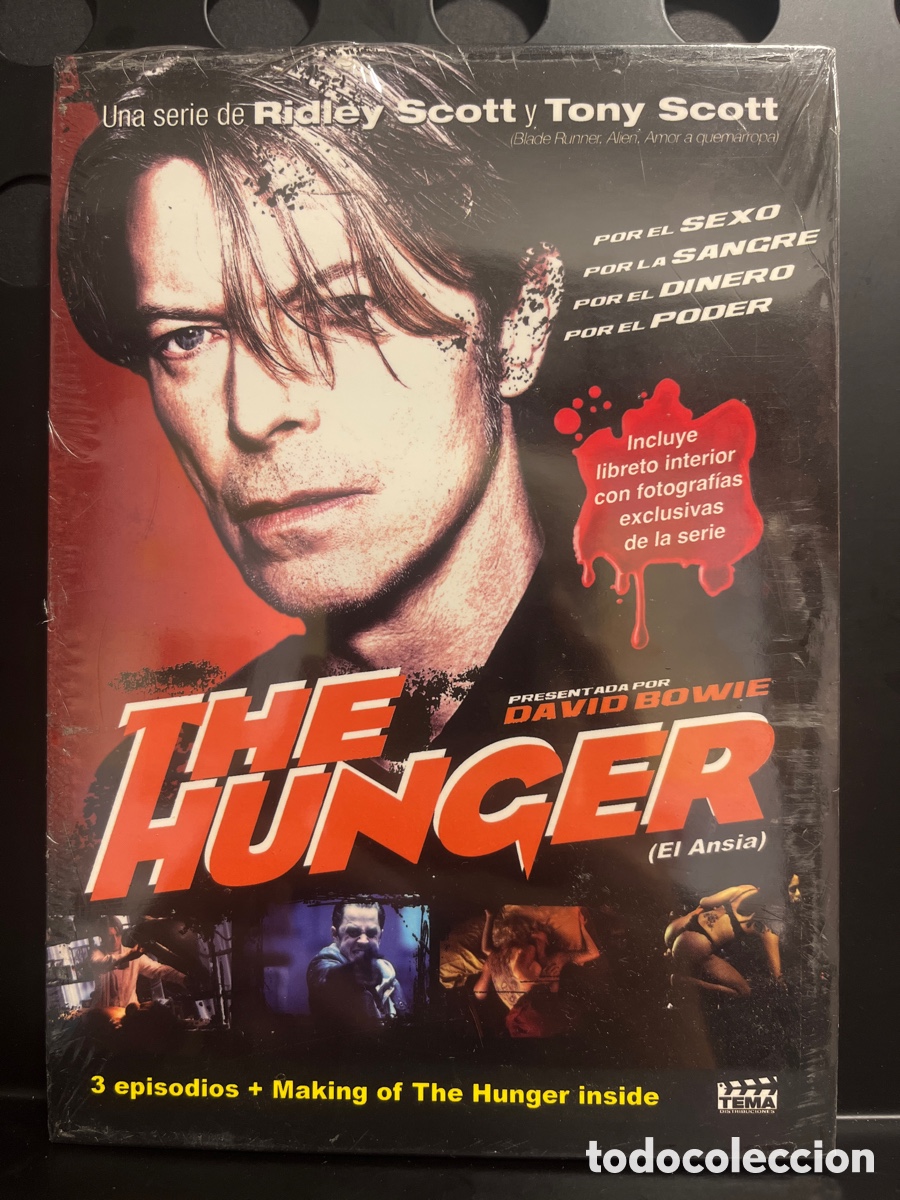 Series de TV: THE HUNGER ( EL ANSIA ) : PLACERES PROHIBIDOS x DAVID BOWIE de RIDLEY y TONY SCOTT 90&rsquo; DVD LIBRETO