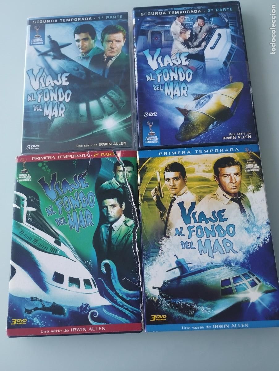 Series de TV: Pack 4 Vol&uacute;menes DVD - VIAJE AL FONDO DEL MAR (Temporadas 1 y 2) - Serie TV cl&aacute;sica Irwin Allen