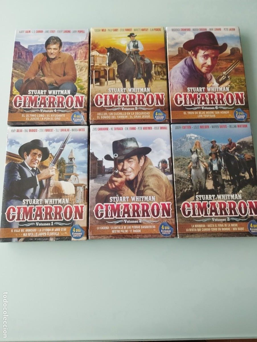 Series de TV: Serie TV Cimarron - Colecci&oacute;n Completa 6 Vol&uacute;menes (24 DVDs) - Stuart Whitman - Western