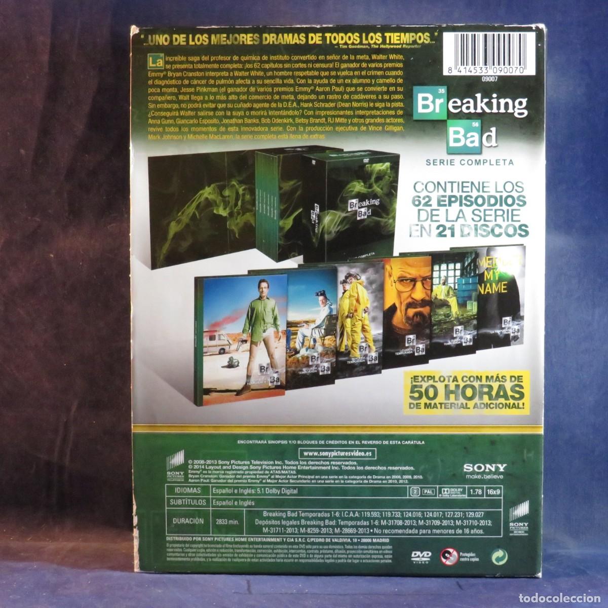 Series de TV: BREAKING BAD (SERIE COMPLETA) - 21 DVD - Foto 2