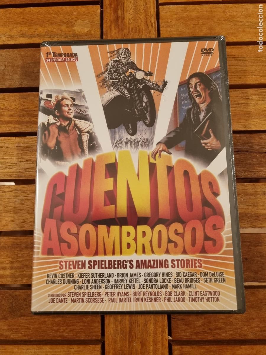 Series de TV: Cuentos asombrosos - 1&ordf; temporada - DVD nuevo - Steven Spielberg's Amazing Stories - 4 DVD