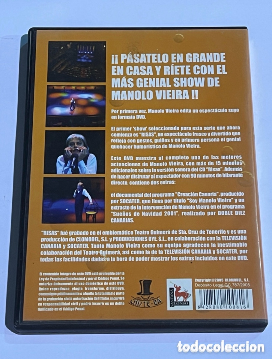 Series de TV: Manolo Vieira DVD &rdquo;RISAS&rdquo;2005 - Foto 2