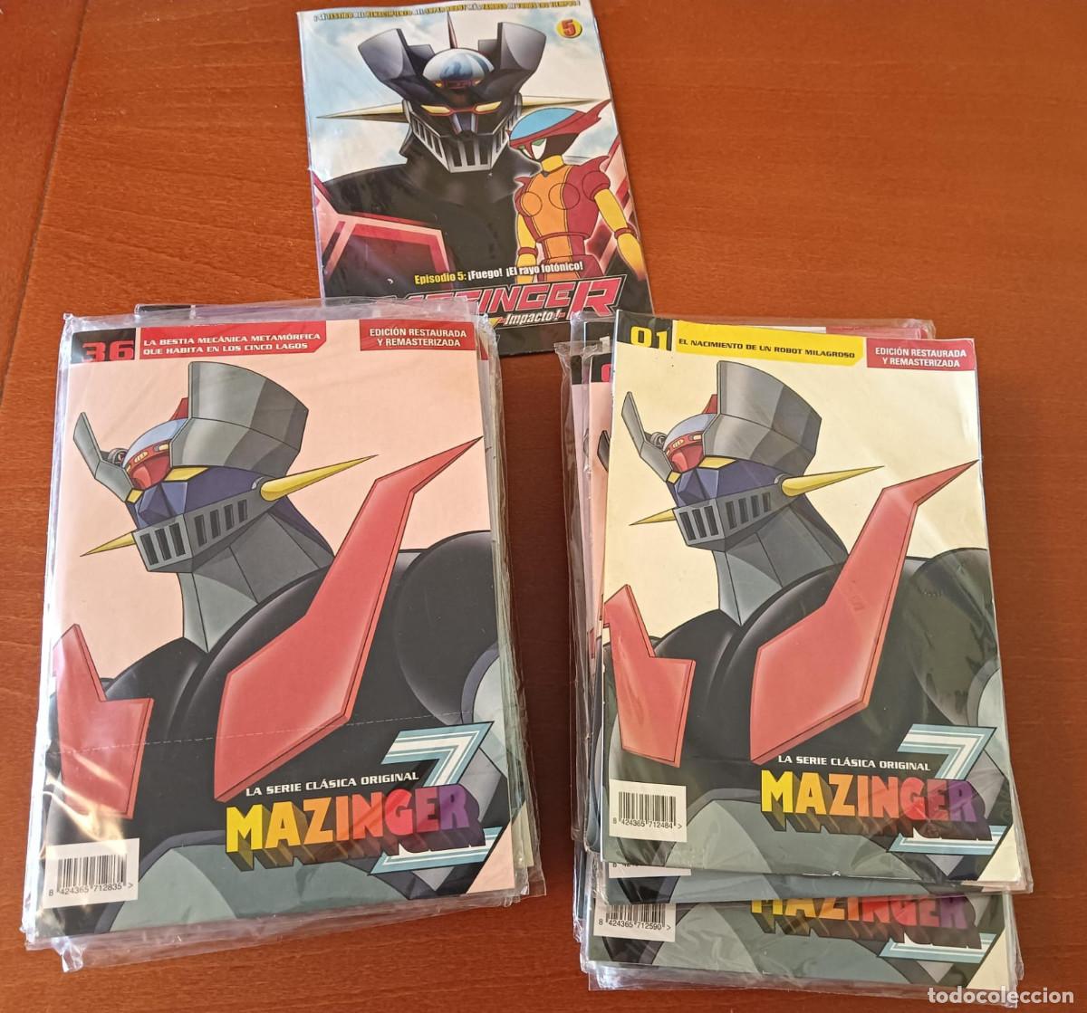 Series de TV: Mazinger Z La serie cl&aacute;sica original Lote de 54 DVDS Diario Marca