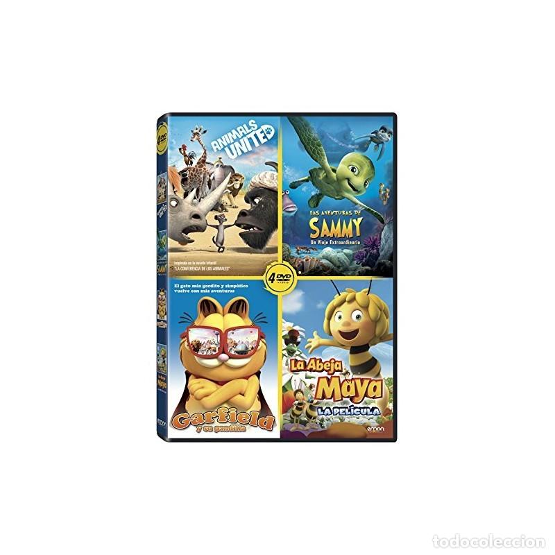 S&eacute;ries TV: Pack Animales: Las Aventuras De Sammy + Animals United + Maya 3D + Garfield (4 DVD)