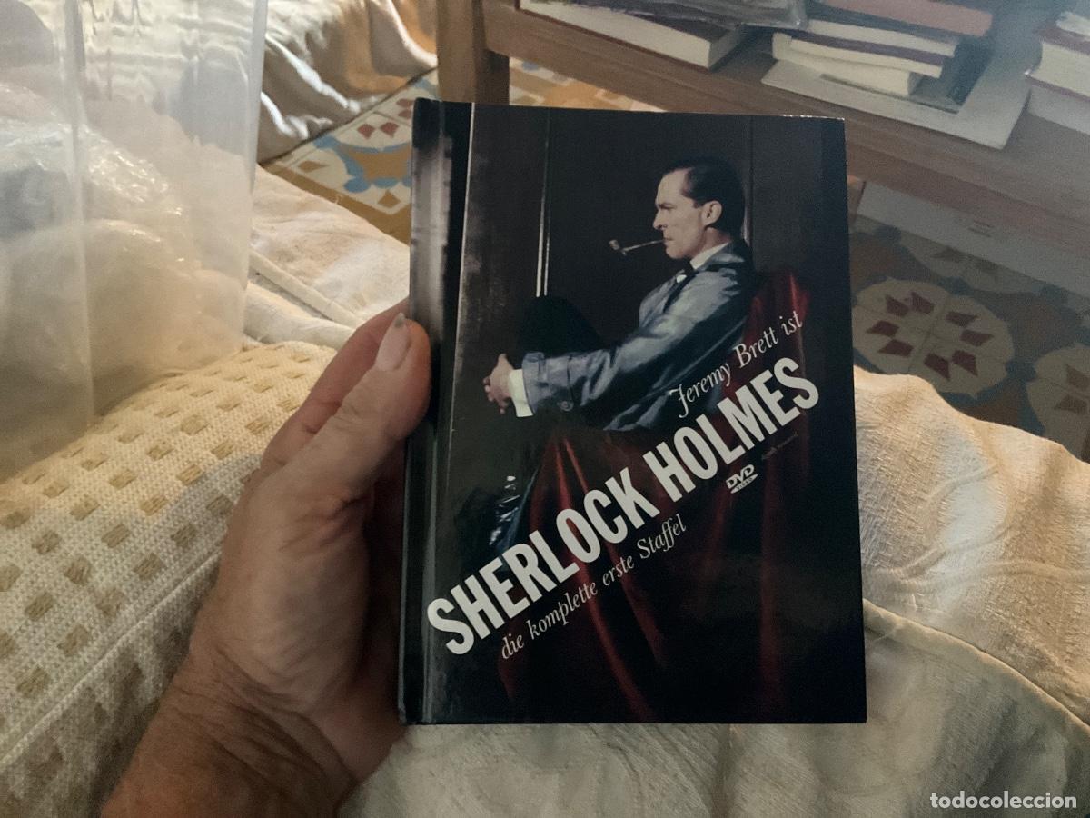 Series de TV: 4 DVD SHERLOCK HOLMES - JEREMY BRETT - BURKE en ingl&eacute;s y alem&aacute;n