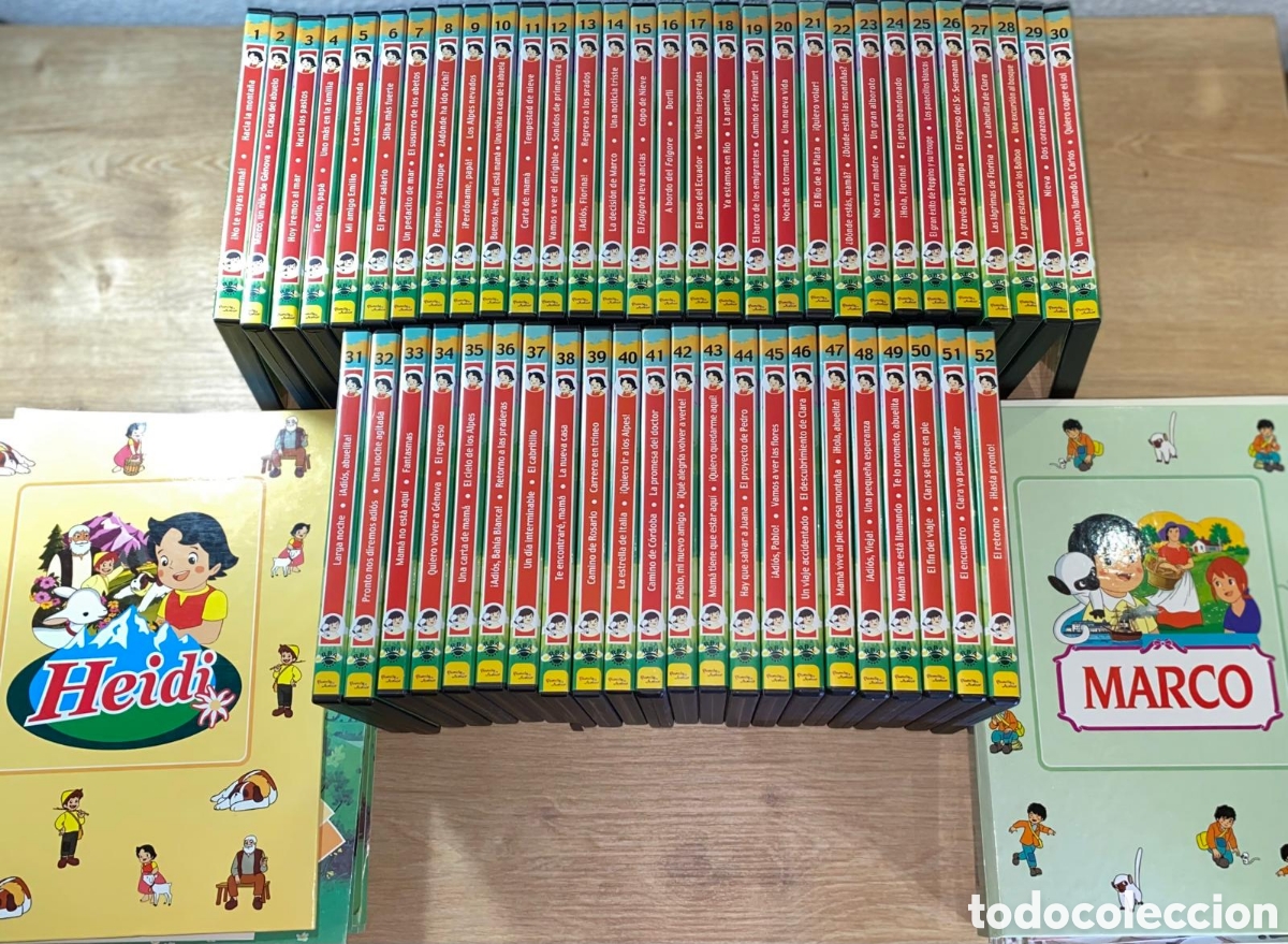 Series de TV: Colecci&oacute;n completa Heidi + Marco &ndash; 52 DVD + 104 fasc&iacute;culos