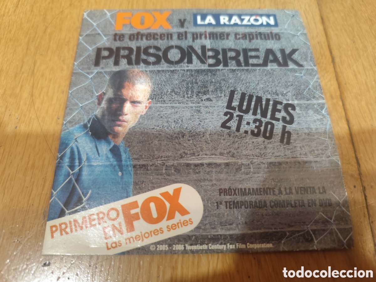 TV Series: Prision Break DVD promo La raz&oacute;n muy raro