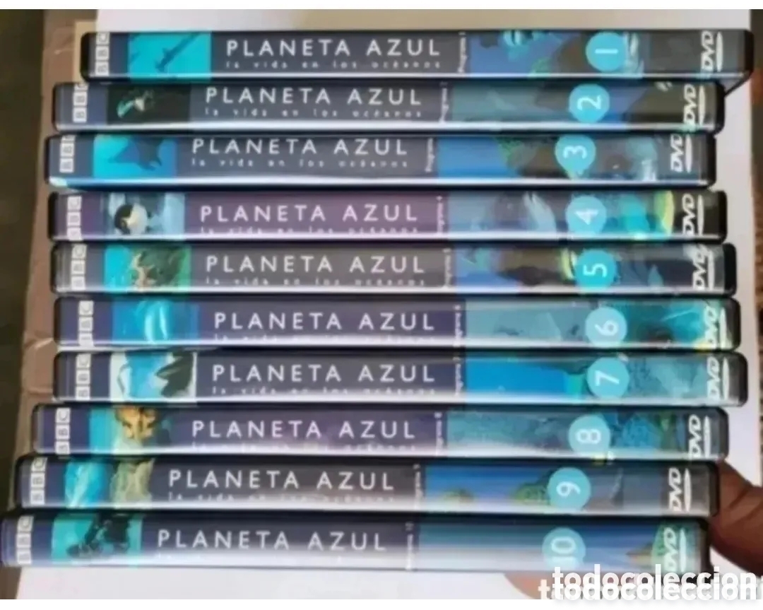 Serie di TV: Planeta azul la vida de los oc&eacute;anos lote 10 dvds