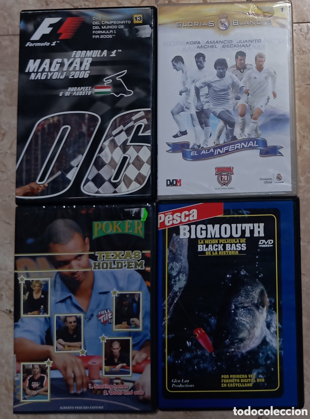 TV Series: LOTE DVD DEPORTE FUTBOL PESCA F1 POKER