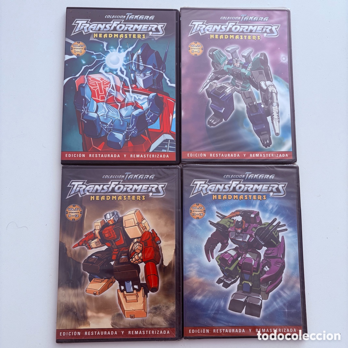 Series de TV: LOTE DVD TRANSFORMERS TAKARA HEADMASTERS EPISODIOS 1-4, 5-8, 9-12, 13-16