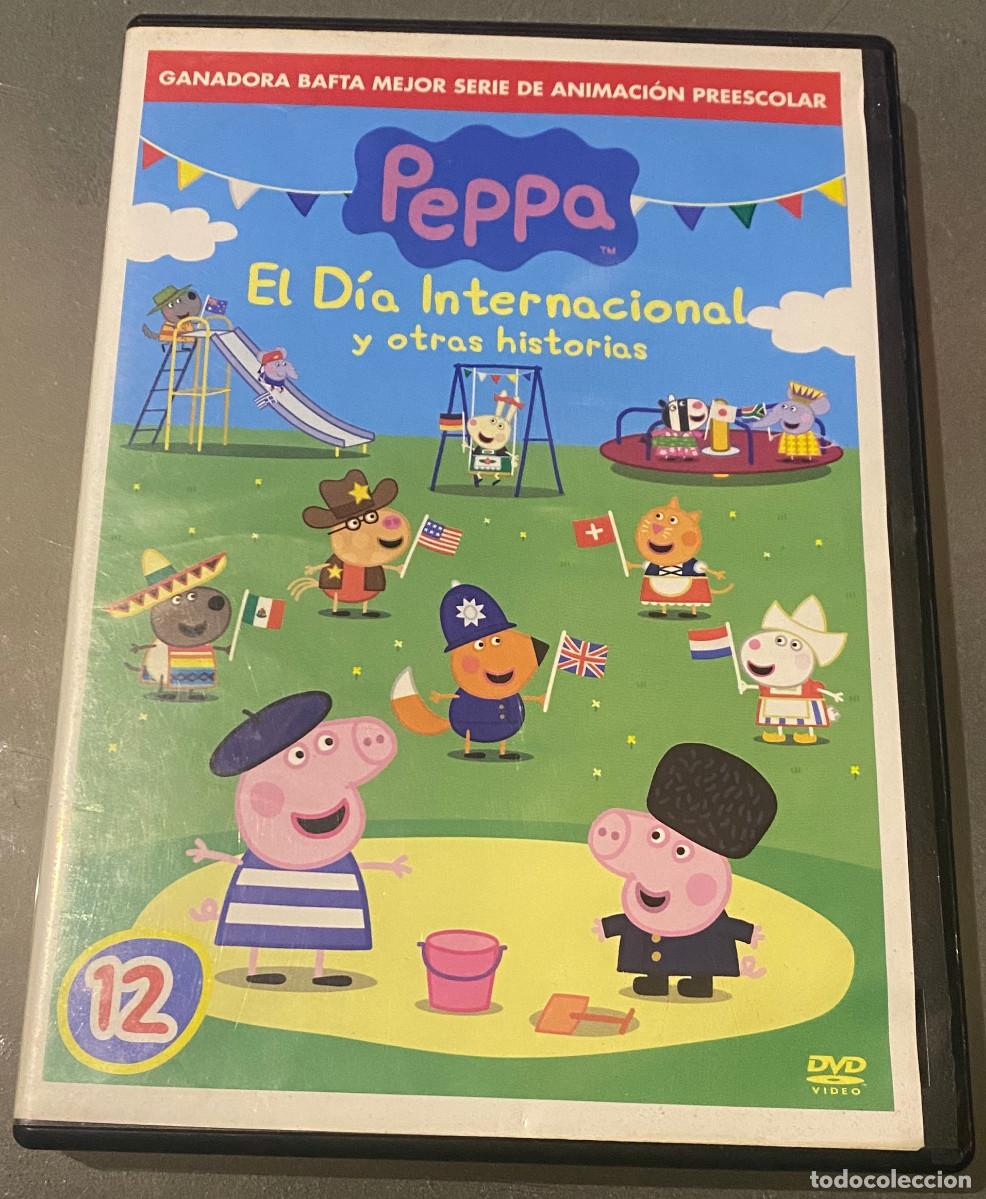 Series de TV: 'Peppa - El D&iacute;a Internacional y otras historias'. 13 aventuras completas de Peppa Pig. Buen estado.