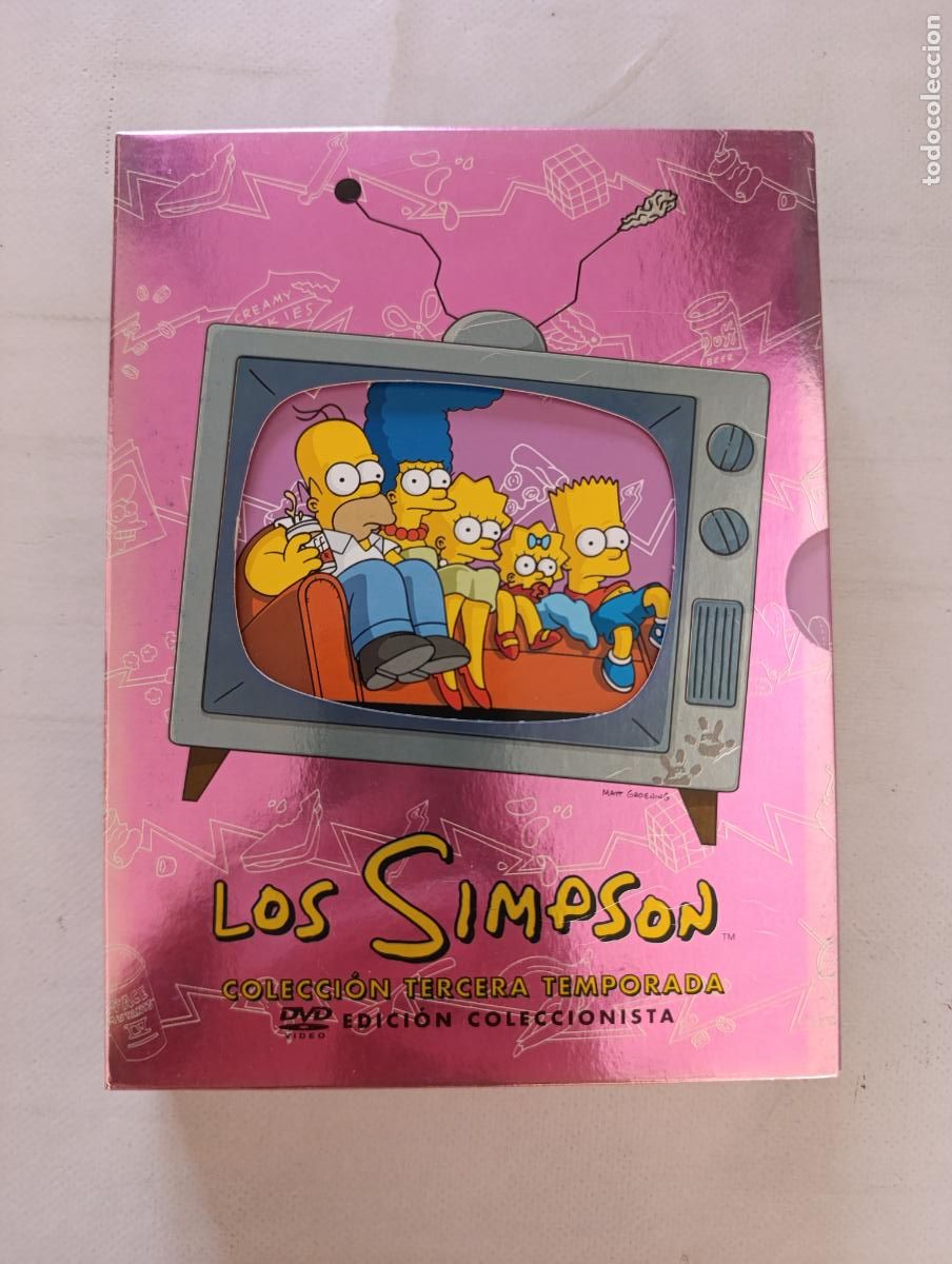 Series de TV: DVD LOS SIMPSON - COLECCION TERCERA TEMPORADA (3) - EDICION COLECCIONISTA - 4 DISCOS (352w)