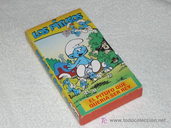 Series de TV: VHS  LOS PITUFOS, El pitufo que quer&iacute;a ser rey - Foto 1