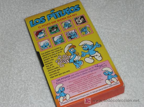 Series de TV: VHS  LOS PITUFOS, El pitufo que quer&iacute;a ser rey - Foto 2