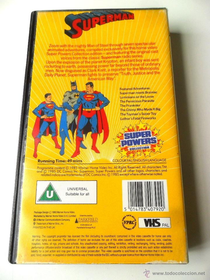 Series de TV: SUPERMAN . SUPER POWERS COLLECTION . VHS . EN INGL&Eacute;S . 1985 - Foto 2