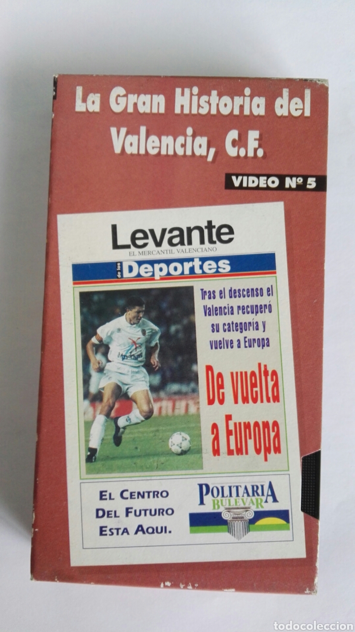LA GRAN HISTORIA DEL VALENCIA C.F. N° 5 VHS LEVANTE (Series TV en VHS )