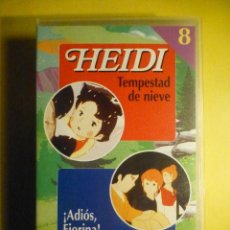 Series de TV: VHS - DIBUJOS ANIMADOS - Nº 8 HEIDI - TEMPESTAD EN LA NIEVE - MARCO - ADIOS FIORINA
