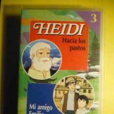 Series de TV: VHS - DIBUJOS ANIMADOS - Nº 3 HEIDI - HACIA LOS PASTOS - MARCO - MI AMIGO EMILIO