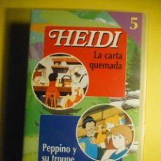Series de TV: VHS - DIBUJOS ANIMADOS - Nº 5 HEIDI - LA CARTA QUEMADA - MARCO - PEPPINO Y SU TROUPE