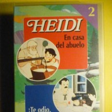 Series de TV: VHS - DIBUJOS ANIMADOS - Nº 2 HEIDI - EN CASA DEL ABUELO - MARCO - TE ODIO PAPÁ
