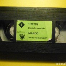 Series de TV: VHS - DIBUJOS ANIMADOS - Nº 1 HEIDI - HACIA LA MONTAÑA - MARCO - NO TE VAYAS MAMÁ