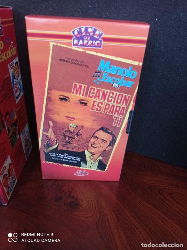 Series de TV: CINCO VHS DE MANOLO ESCOBAR, CINE DE BARRIO - Foto 2