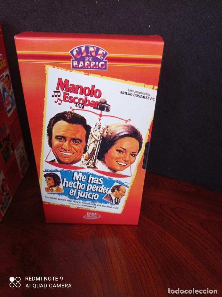Series de TV: CINCO VHS DE MANOLO ESCOBAR, CINE DE BARRIO - Foto 5