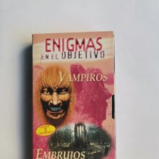 Series de TV: ENIGMAS EN EL OBJETIVO VAMPIROS EMBRUJOS Y POLTERGEIST VHS PRECINTADA. Lote 374381704