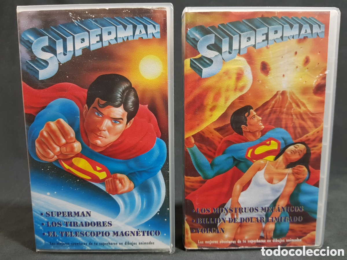raro vhs lote 2 cintas superman serie animación - Compra venta en  todocoleccion