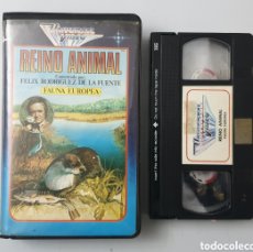 Series de TV: VHS REINO ANIMAL FAUNA EUROPEA SERIE DIBUJOS COMENTADA POR FELIX RODRIGUEZ DE LA FUENTE RAREZA UNICA. Lote 383334834