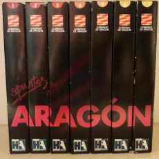 Series de TV: COLECCION COMPLETA LOTE 7 VHS APUNTES DE ARAGON EDITADO POR HERALDO Y GOBIERNO DE ARAGON 1995 OFERTA. Lote 392673334