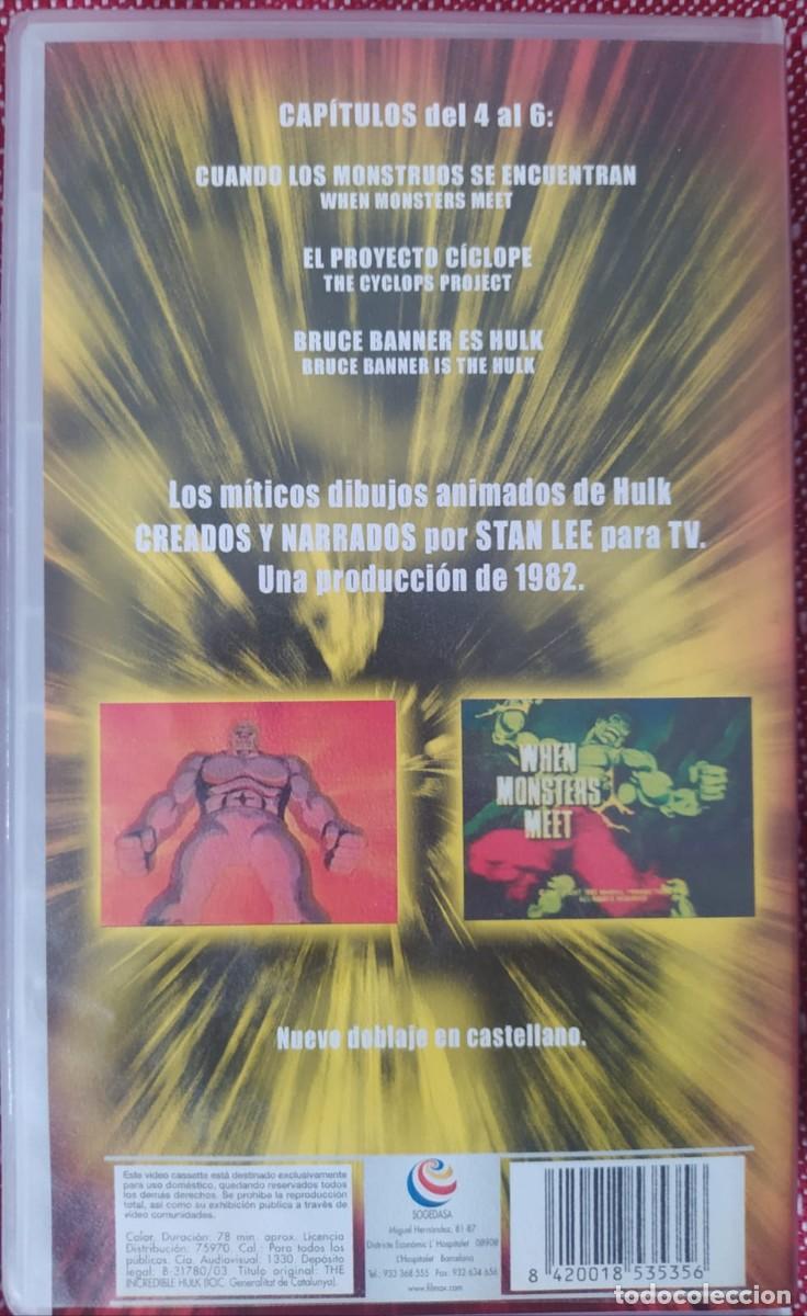 Series de TV: VHS ANIMACI&Oacute;N MARVEL EL INCRE&Iacute;BLE HULK - VOLUMEN 2. - Foto 2