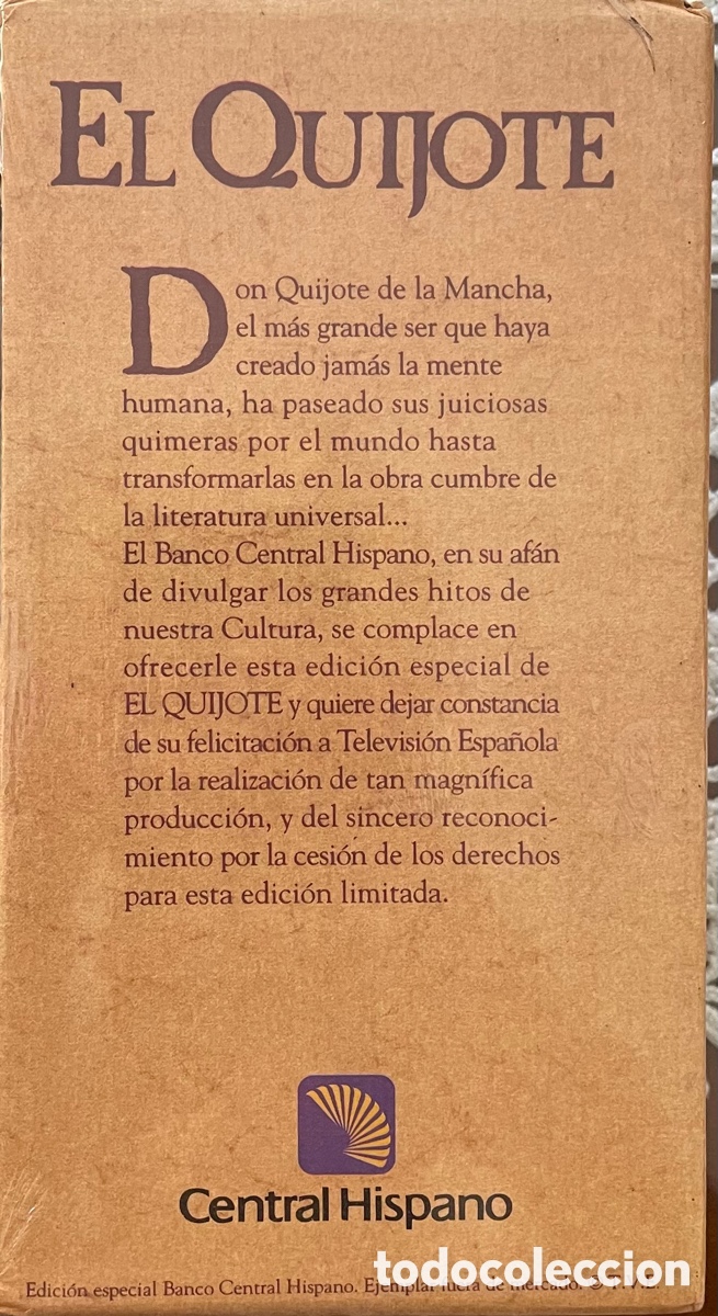 Series de TV: El Quijote - Edici&oacute;n especial Central Hispano - Foto 3