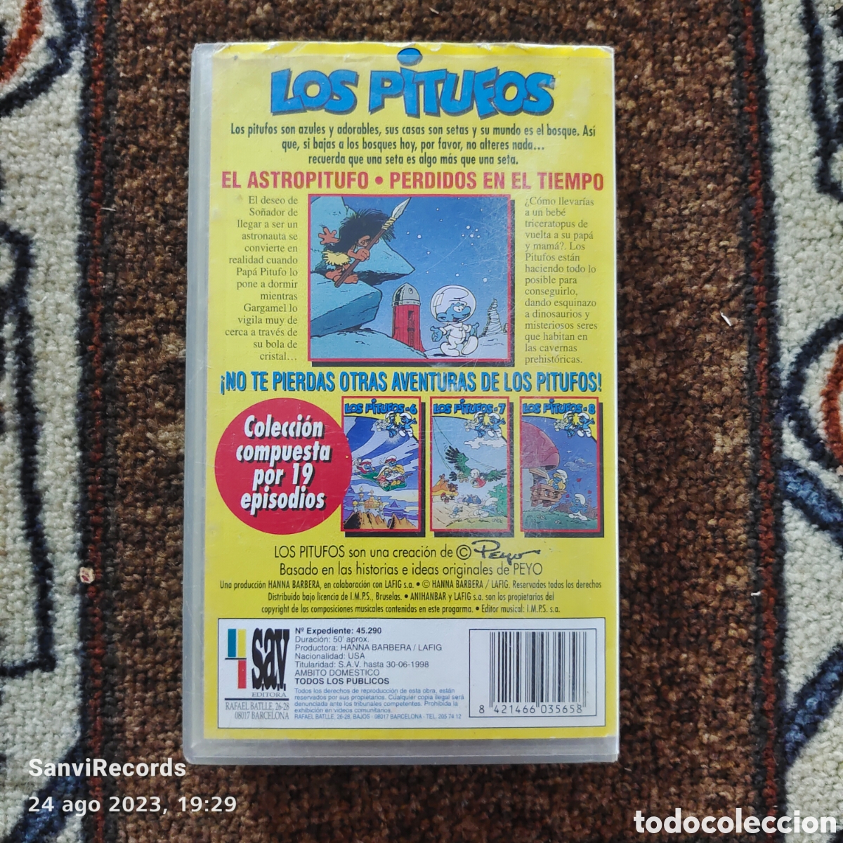 Series de TV: VHS: LOS PITUFOS 5 (S.A.V. EDITORA) - Foto 2