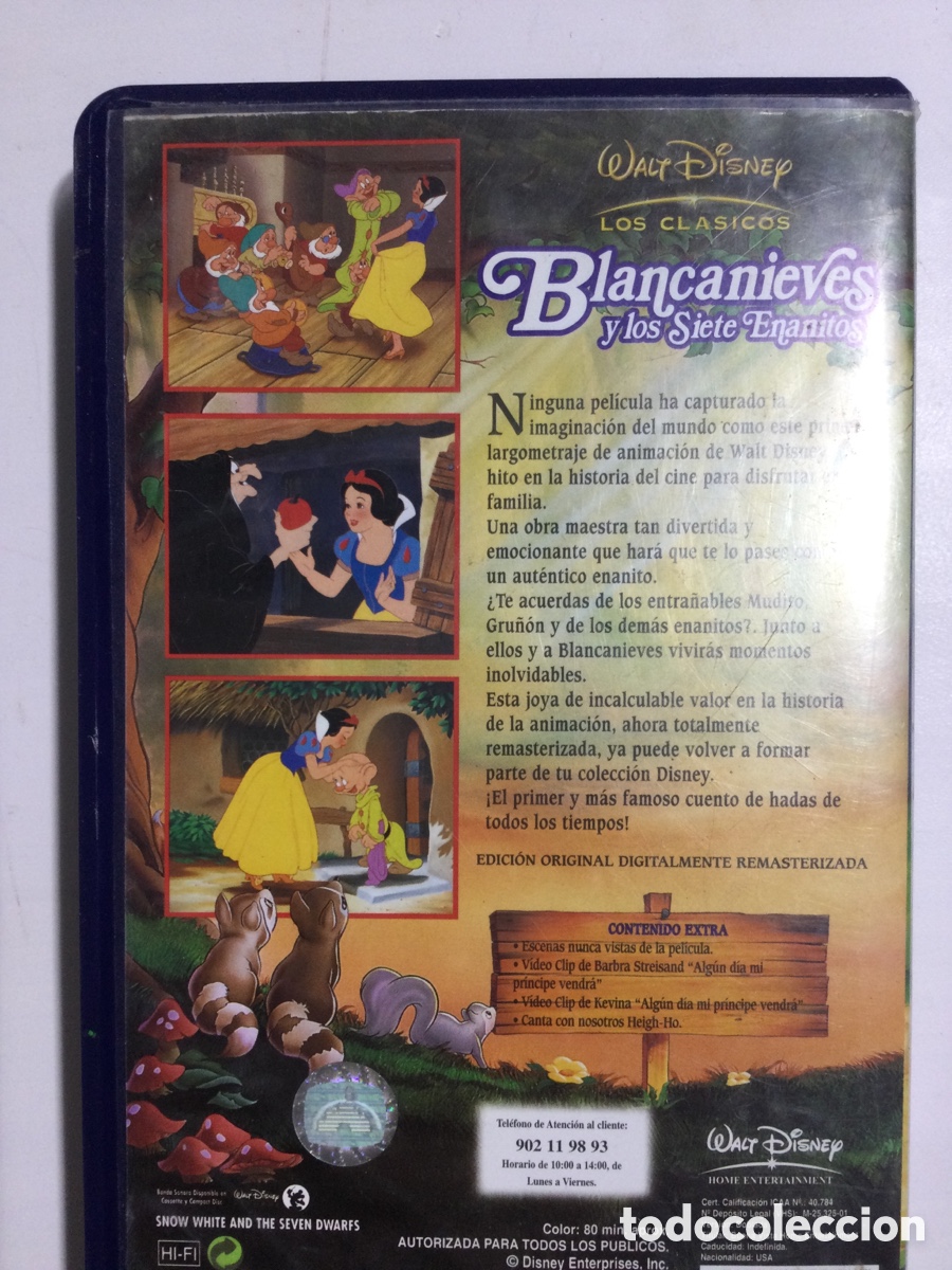 Series de TV: VHS &ldquo;BLANCANIEVES Y LOS SIETE ENANITOS&rdquo; - Foto 2