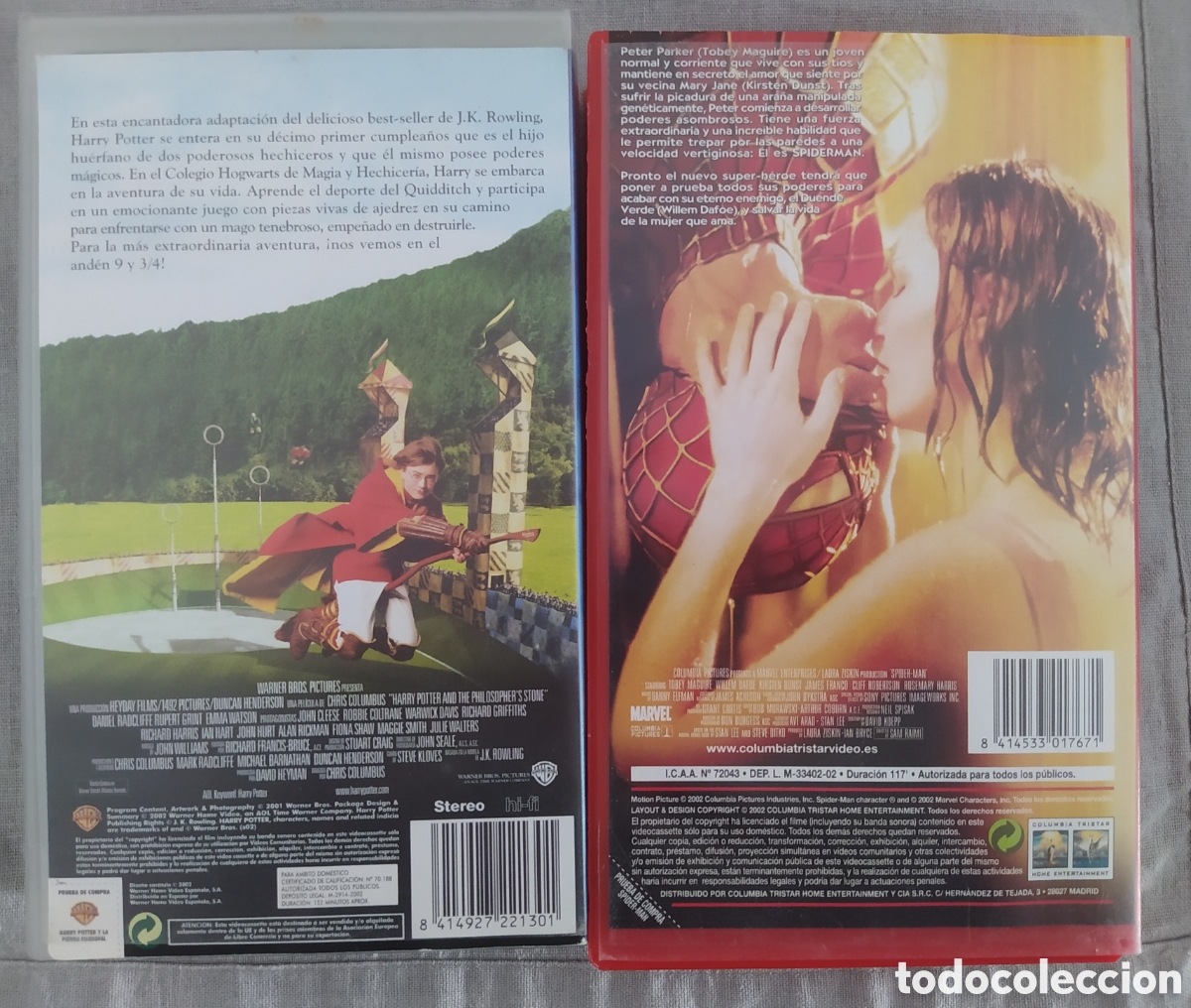 Series de TV: CINTA DE VIDEO VHS HARRY POTTER Y SPIDERMAN - Foto 3