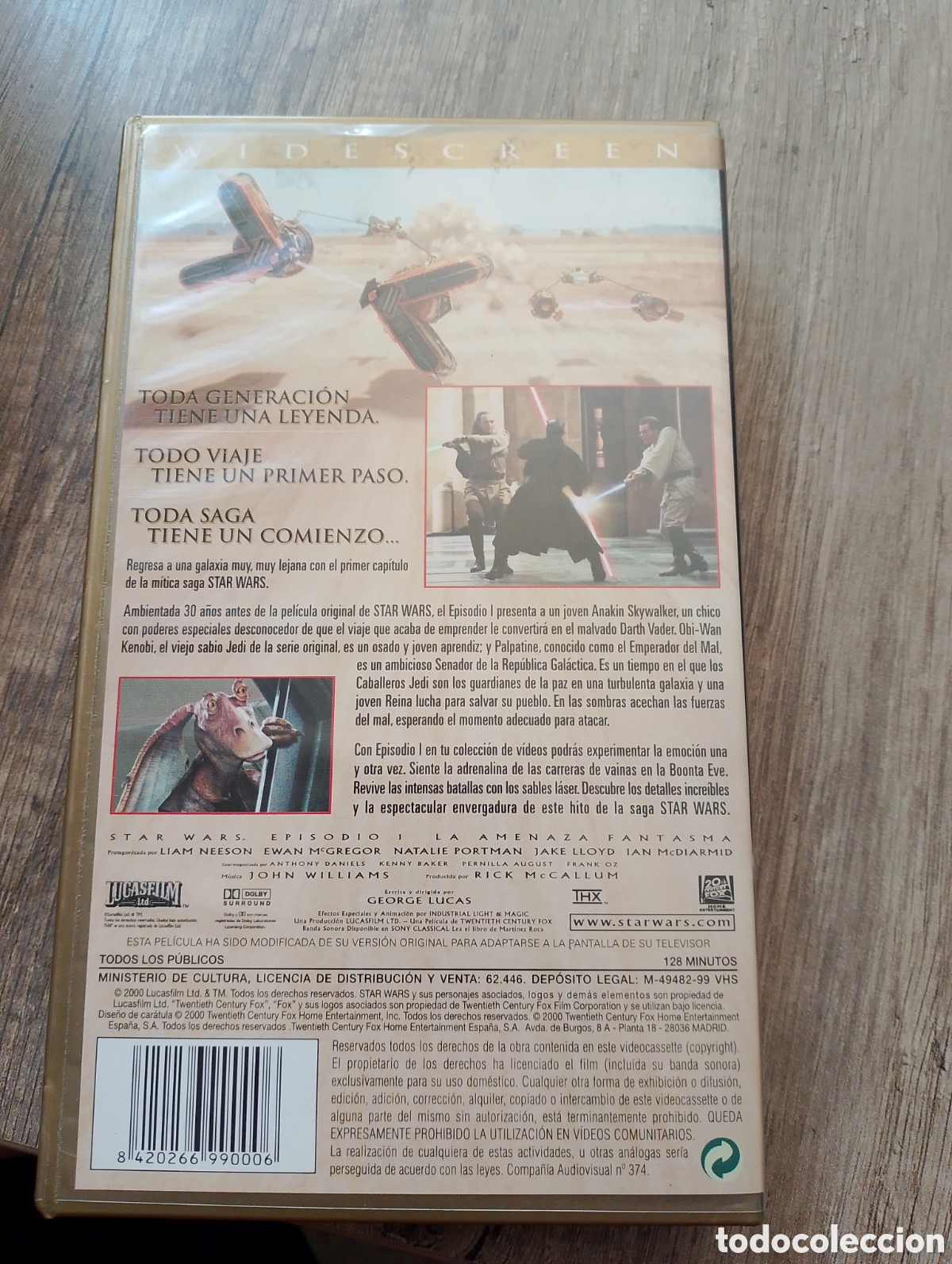Series de TV: VHS pelicula StarWars l - Foto 2