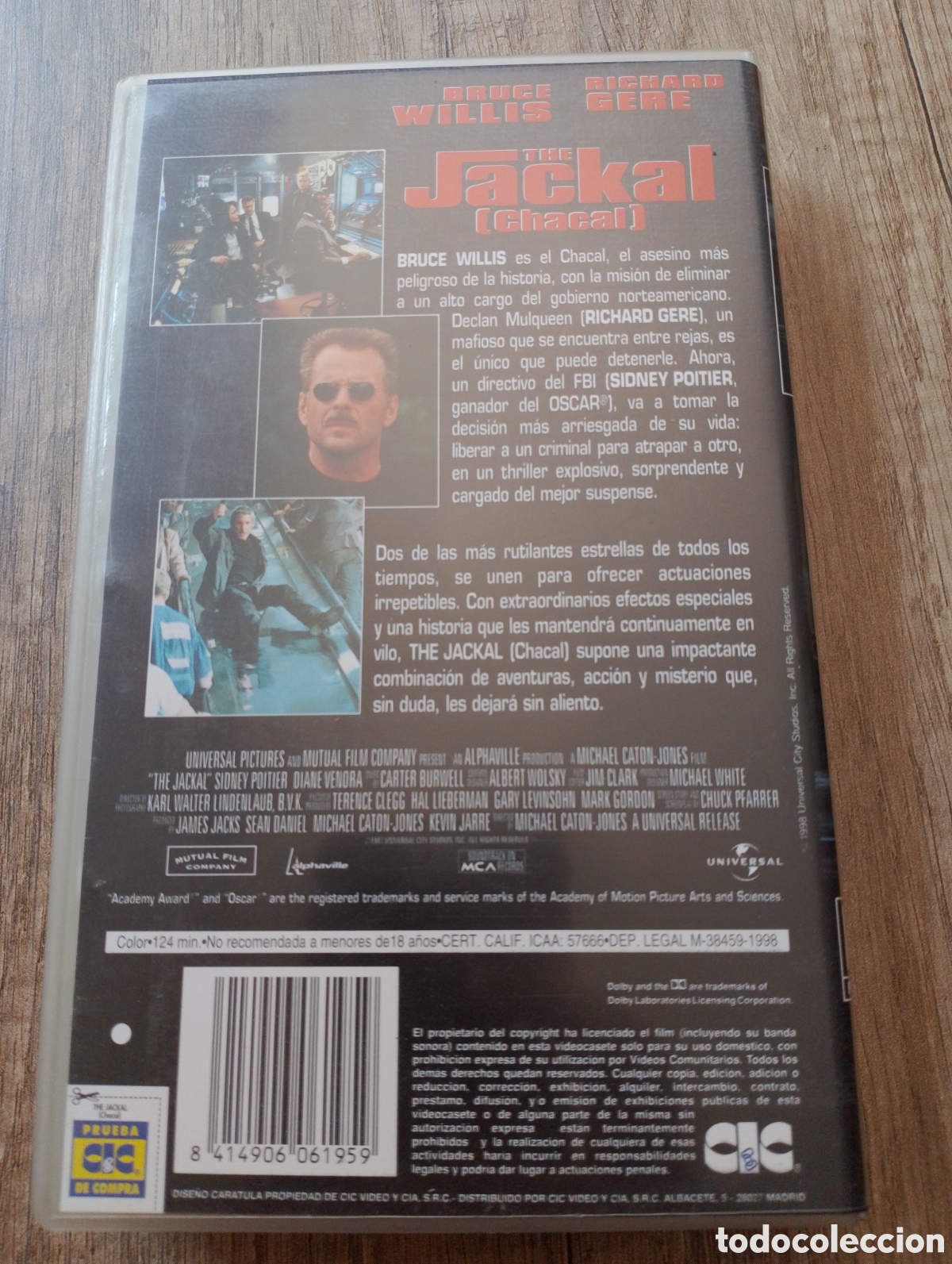 Series de TV: VHS pelicula The Jackal - Foto 2