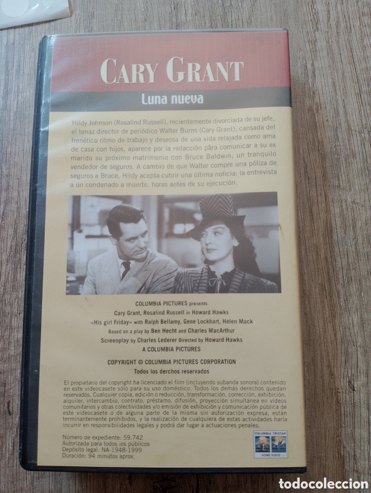 Series de TV: VHS pelicula Gary Grant Luna Nueva - Foto 2