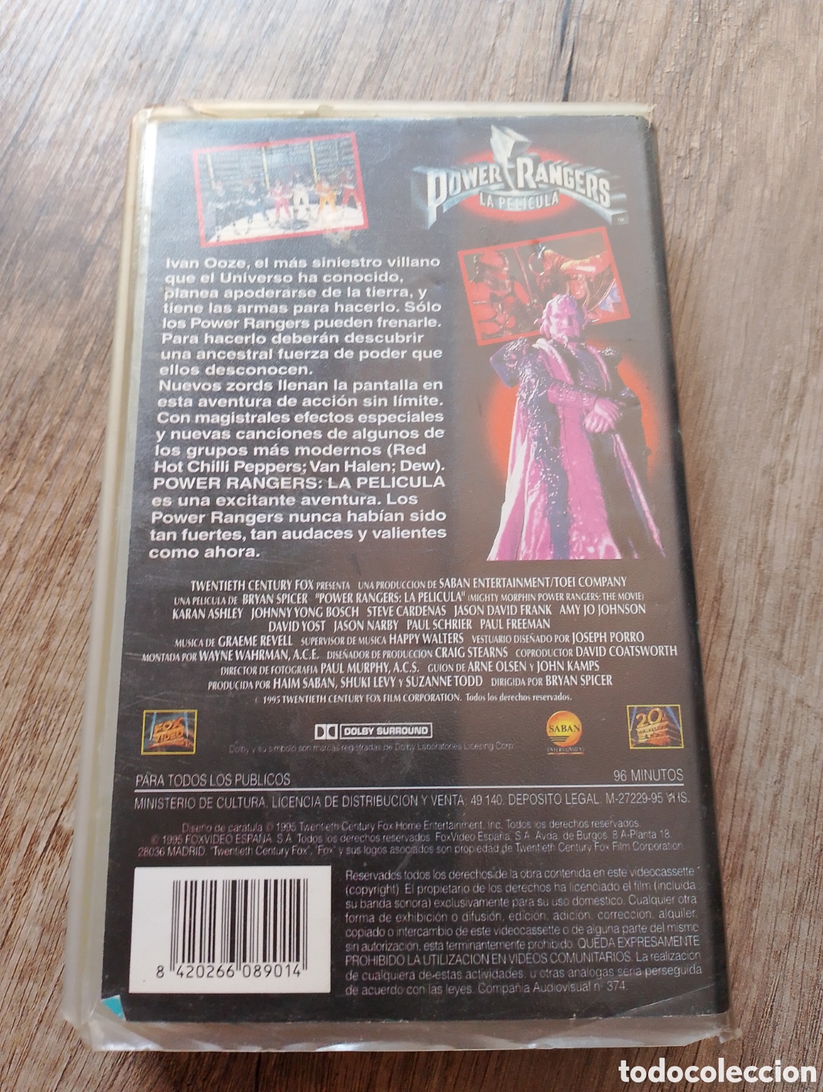 Series de TV: VHS pelicula Power Ragers la Pelicula - Foto 2