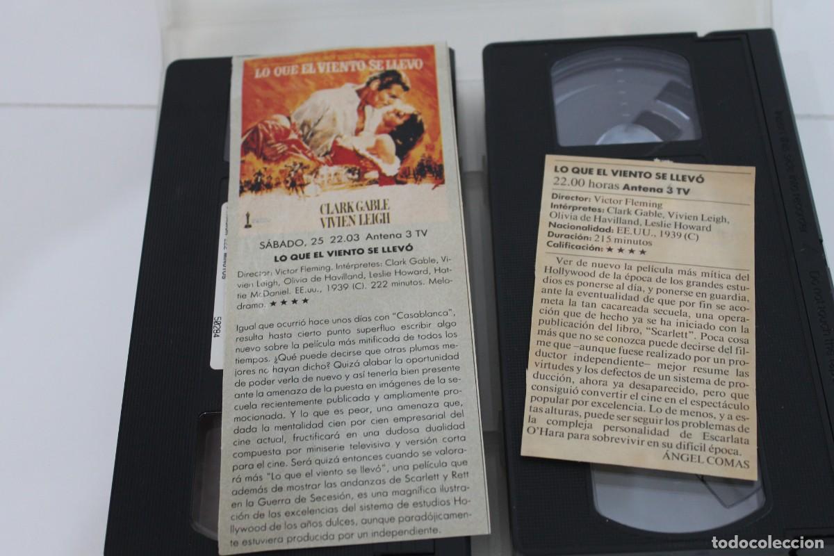 Series de TV: LO QUE EL VIENTO SE LLEVO DOBLE VHS - Foto 2