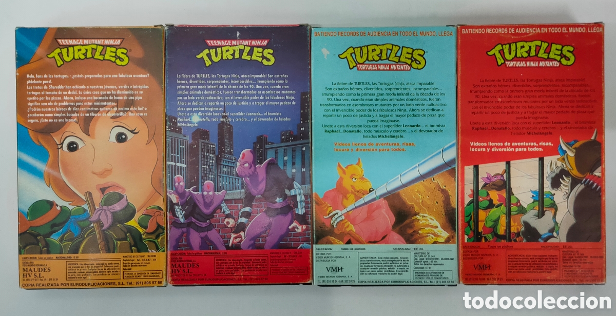 Series de TV: Lote de &rdquo;Las Tortugas Ninja&rdquo; (VHS PAL) - Foto 2