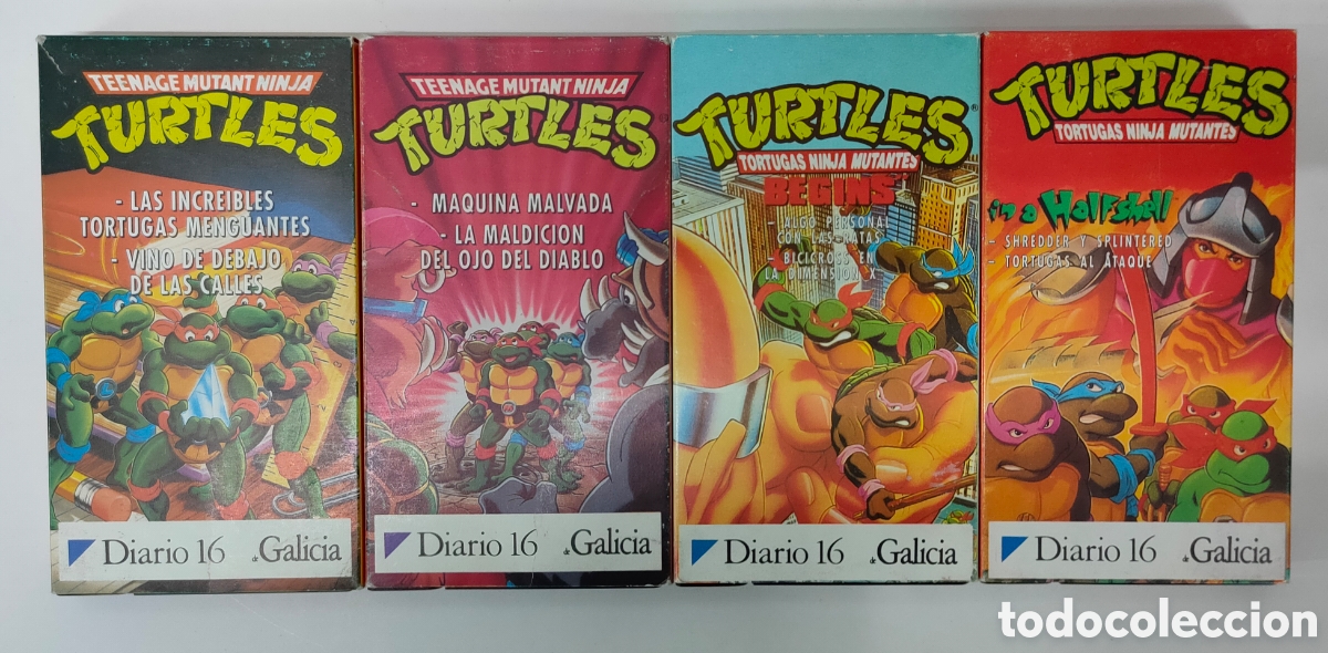 Series de TV: Lote de &rdquo;Las Tortugas Ninja&rdquo; (VHS PAL) - Foto 1