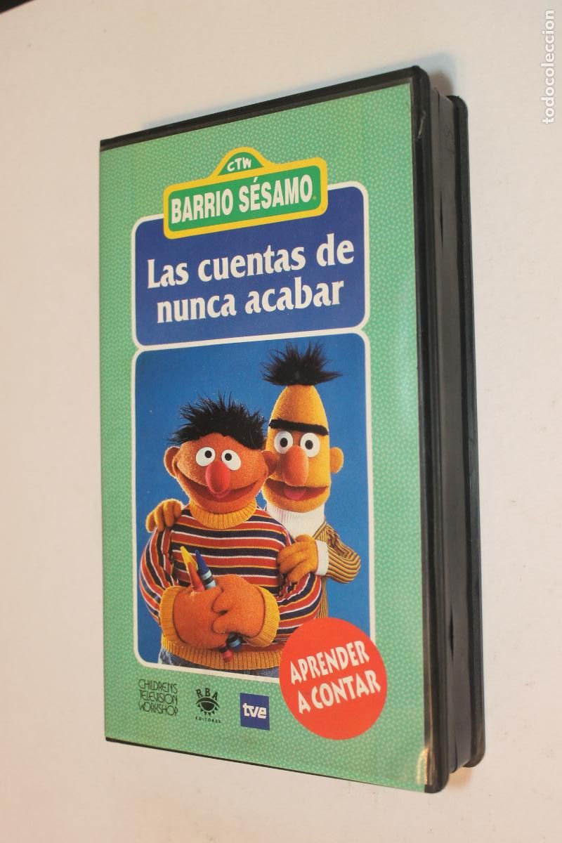 Series de TV: Cinta VHS Barrio S&eacute;samo - Las cuentas de nunca acabar - TVE / RBA Editores - Aprender a Contar