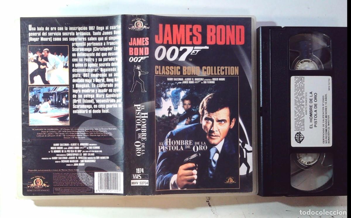 Series de TV: VHS JAMES BOND ROGER MOORE EL HOMBRE DE LA PISTOLA DE ORO 007 IAN FLEMING
