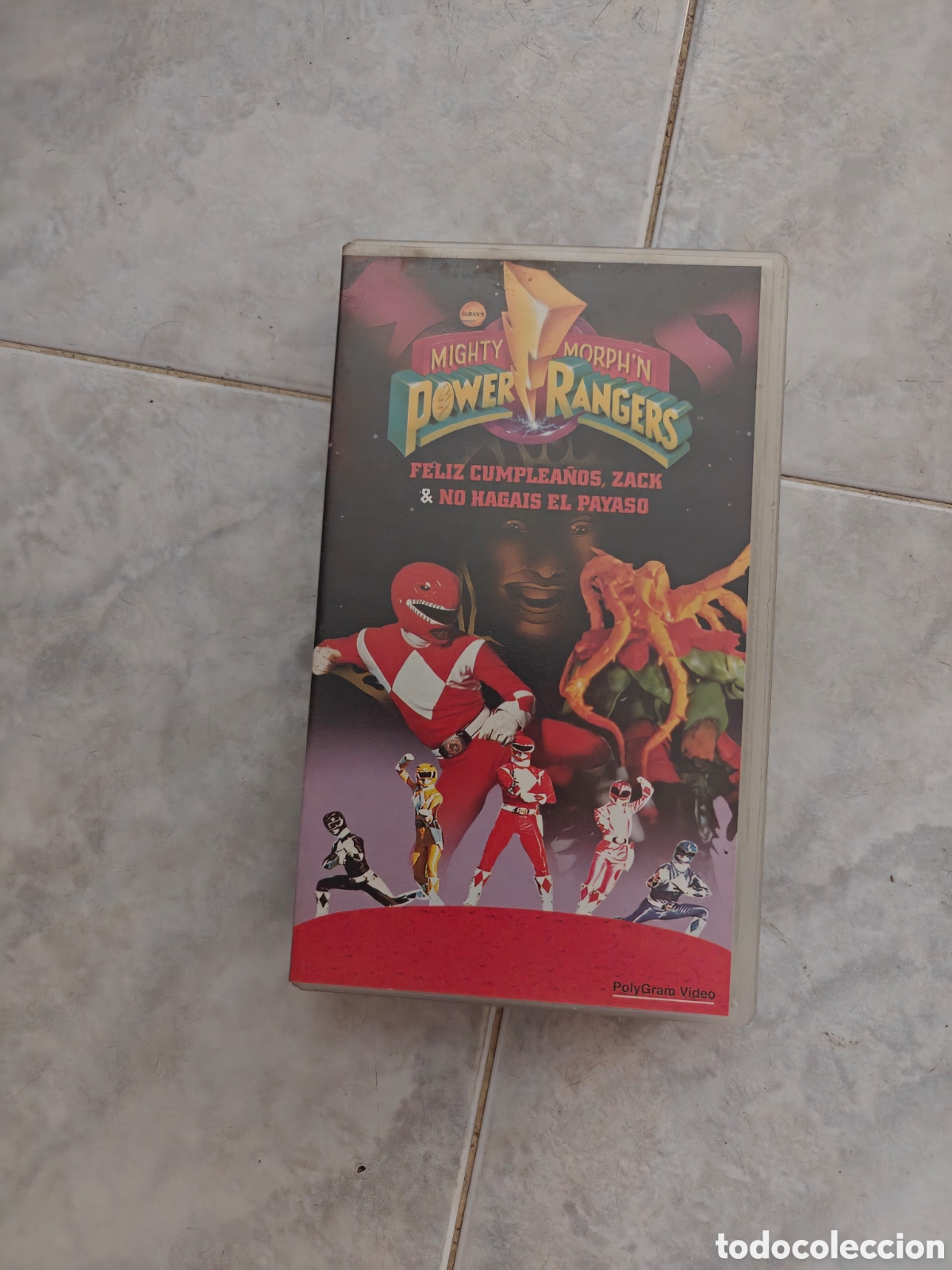 Series de TV: Cinta VHS Mighty Morphin Power Rangers Vol. 6 - PolyGram (1995) - Serie Original A&ntilde;os 90