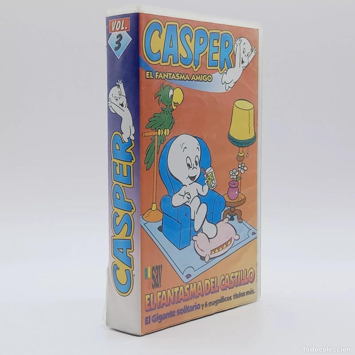Fernsehserien: VHS VIDEO PAL Espa&ntilde;a Casper Vol. 3 castellano vintage caja original Dibujos TV