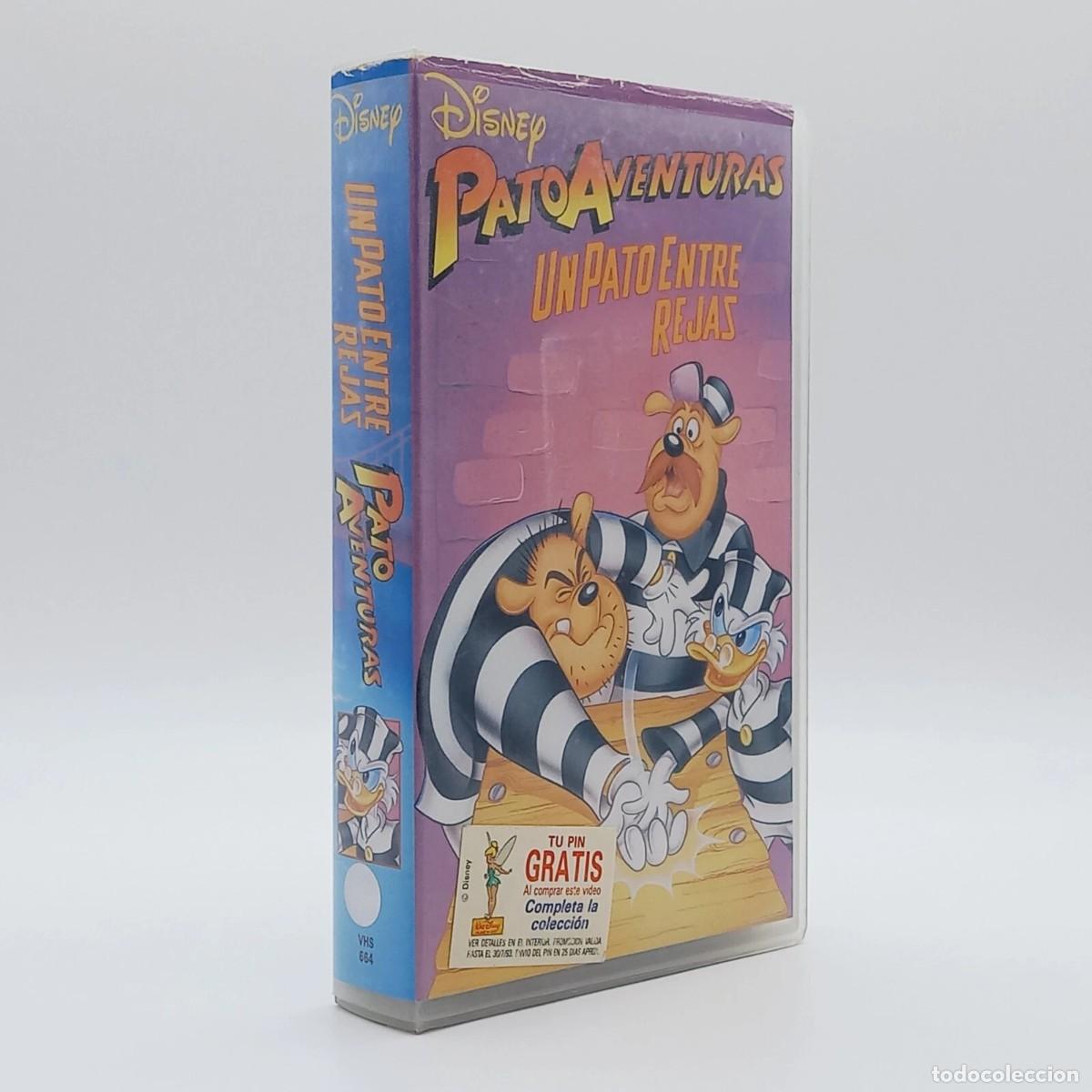 Series de TV: VHS Pato Aventuras Un pato entre rejas Disney PAL versi&oacute;n Espa&ntilde;ola Duck Tales 90